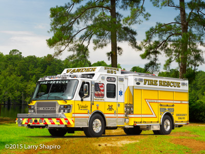 Vander Fire District Fayetteville NC fire truck fire engine Engine 231 E-ONE Quest e-MAX Larry Shapiro photographer shapirophotography.net